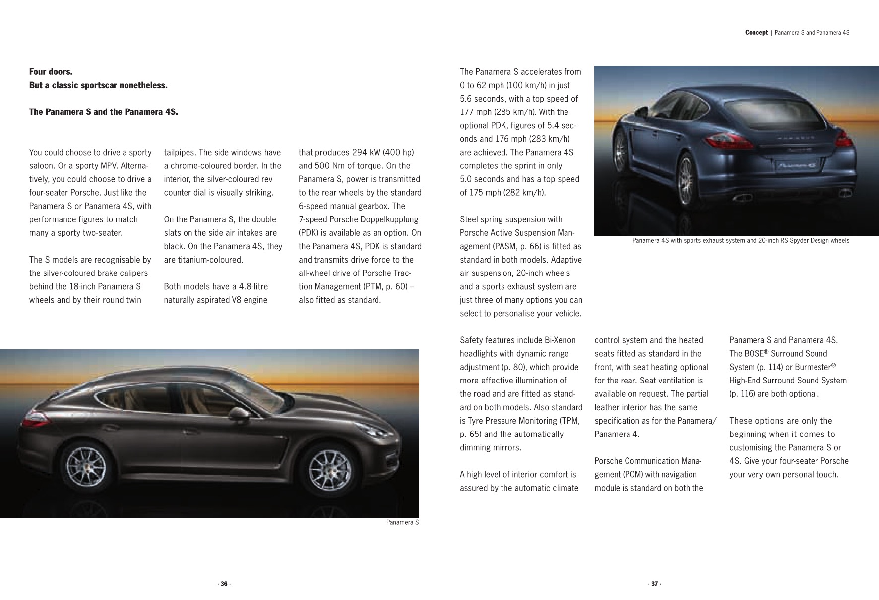 2010 Porsche Panamera Brochure Page 26